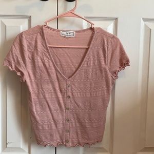 cute pink button down shirt